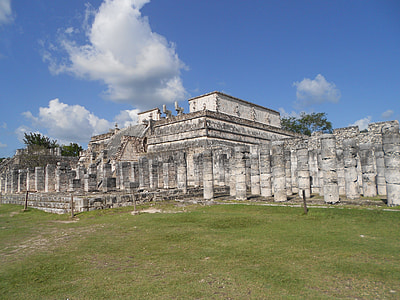ziggurat under cumulus clouds thumbnail