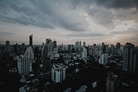 landscape aerial photography of highrise buildings at daytime thumbnail