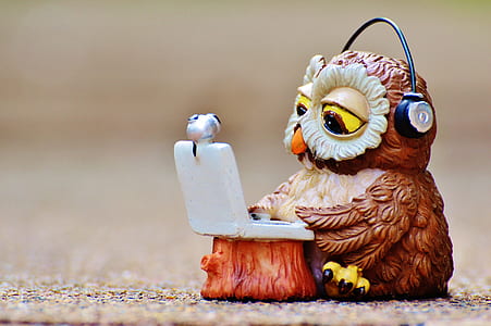 brown wooden owl figurine thumbnail