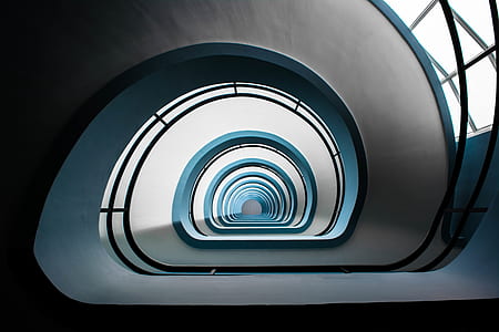 white and blue spiral ladder thumbnail