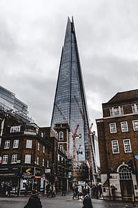 glass high-rise building at cloudy sky thumbnail