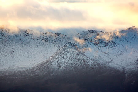 white snowy top mountain during daytime thumbnail
