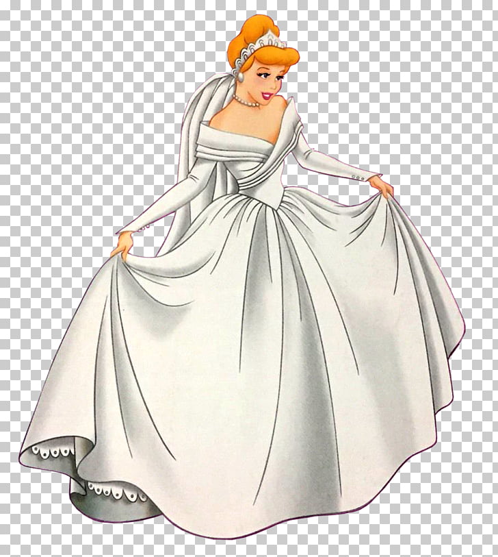 Costume Design Gown Cartoon Character Cinderella Material Png