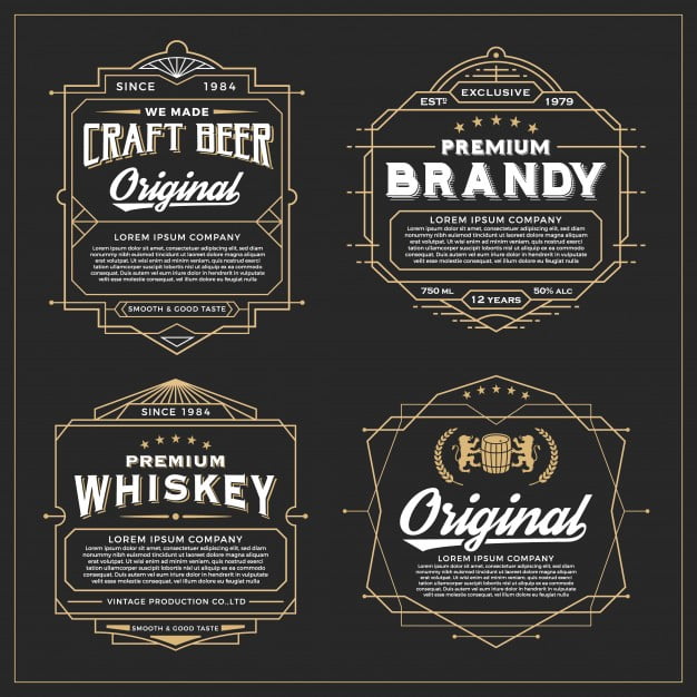 Vintage Frame Design For Labels Banner Sticker And Other Design