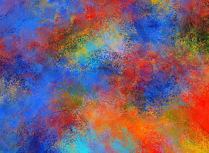 blue and orange abstract painting thumbnail