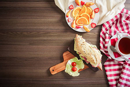 Fresh Baguette Morning Breakfast thumbnail