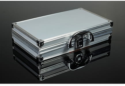 Grey Metal Briefcase thumbnail