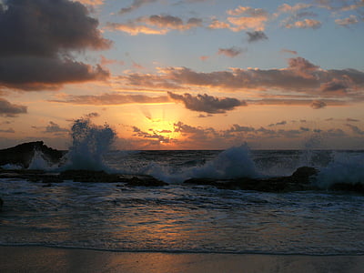body of water during sunset thumbnail