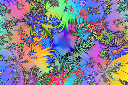 blue, yellow, and pink illustration thumbnail