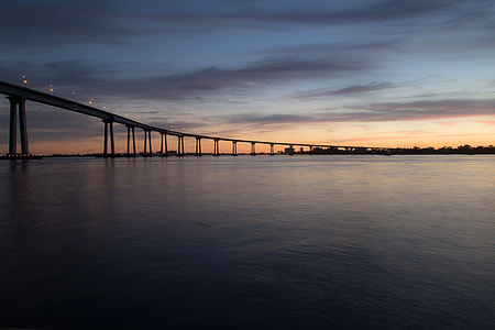 Bridge across the Seascape at San Diego, California thumbnail