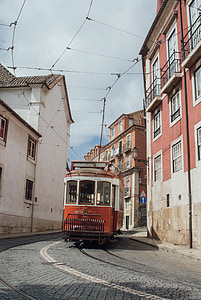 tram on near a house thumbnail