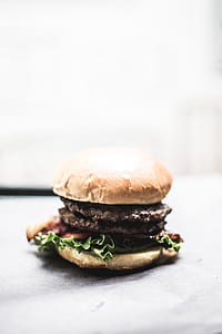 hamburger with lettuce and tomatoes thumbnail