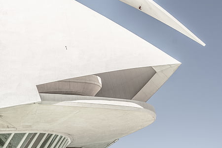 low angle photography of white concrete building thumbnail