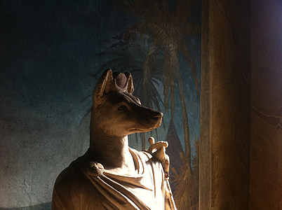 brown dog ceramic statue thumbnail