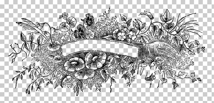 Drawing Flower Art Flower Banner Png Clipart Free Cliparts Uihere