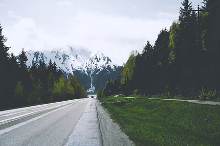 road through alp mountain thumbnail