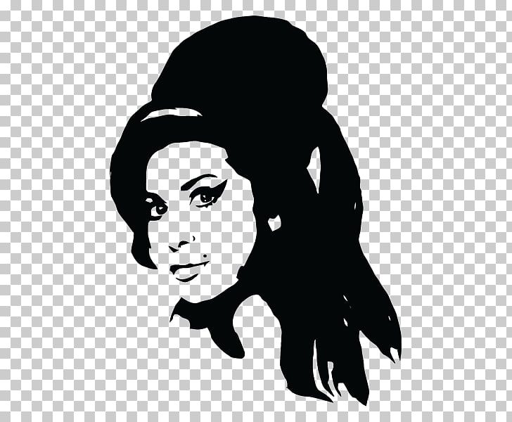 Amy Winehouse Adhesive Sticker Drawing Paper Mural Silhouette Photo Of Woman S Face Png Clipart Free Cliparts Uihere