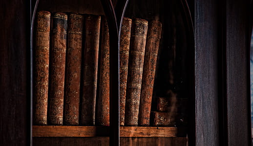 piled book on shelf thumbnail