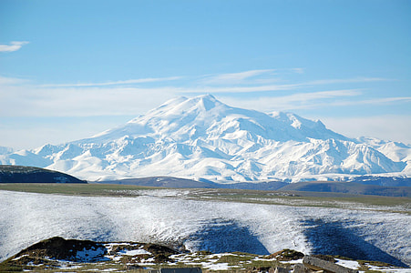 Snow-capped Mount Elbrus, Highest Point in Russia thumbnail