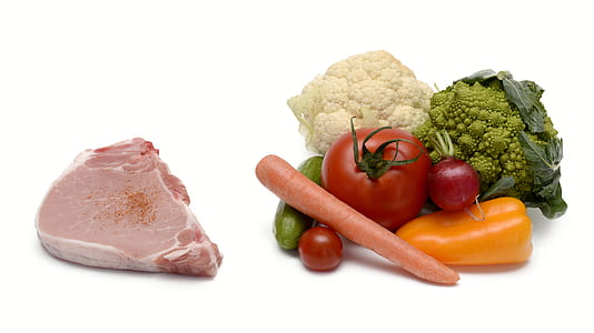 raw meat and varieties of vegetables thumbnail