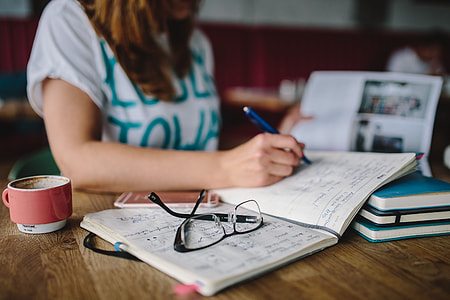 Young woman working in a cafe thumbnail
