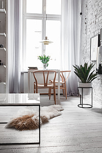 Living Room With Scandi Interior Design, Un'common Marble Table thumbnail
