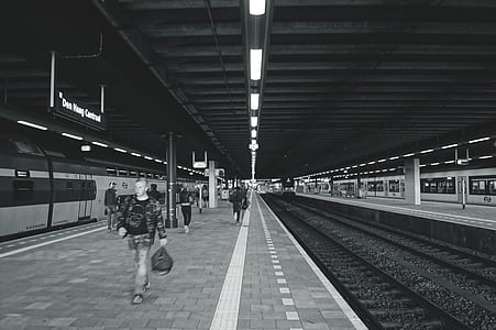 black-and-white, man, people, street thumbnail