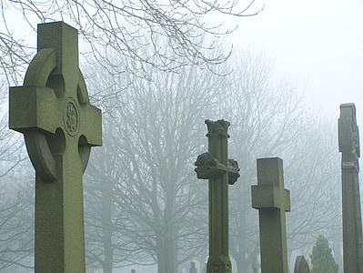 cemetery cross in mist thumbnail