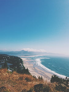 high-angle photography of seashore thumbnail