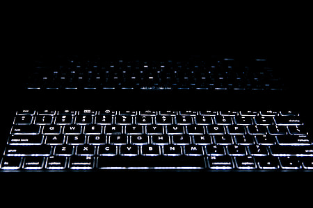 black LED keyboard thumbnail