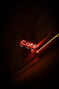 closeup photo of Cafe lighted signage thumbnail