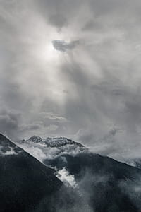 mountain under clouds thumbnail