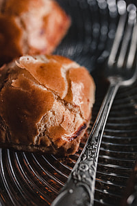 Sweet buns with cream cheese inside thumbnail