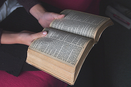 person holding bible thumbnail