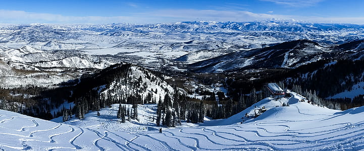 aerial view photography of mountain alps thumbnail