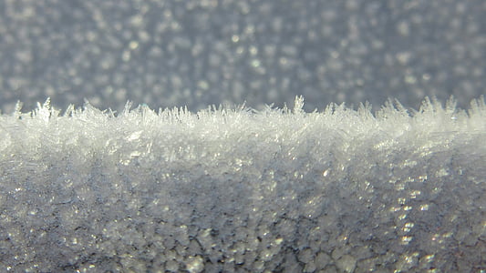 macro photography of ice crystals thumbnail