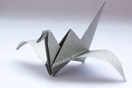 gray origami bird thumbnail