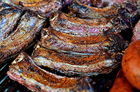 grilled ribs on grill thumbnail