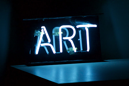ART white neon signage thumbnail