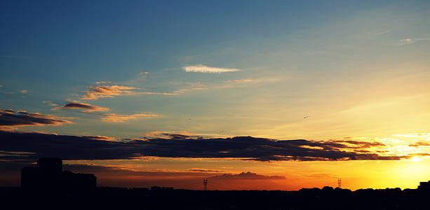 blue skies with clouds during dawn thumbnail