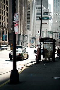 black steel lamp post during daytime thumbnail
