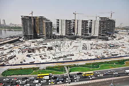 View Of Under Construction Building Site In Dubai thumbnail
