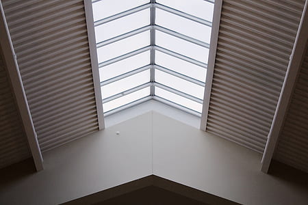 white wooden room ceiling at daytime thumbnail