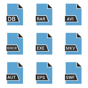 File Names svg vector icon sets