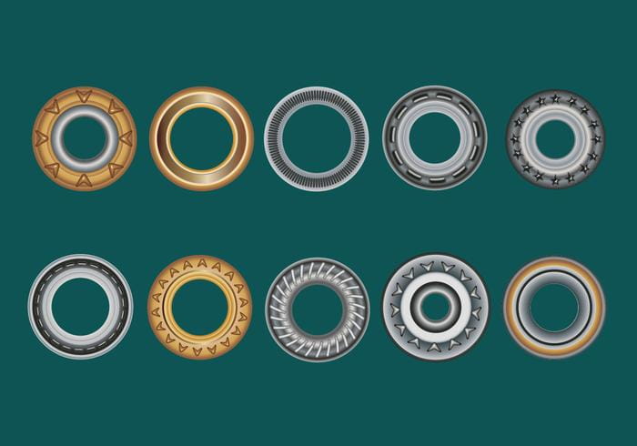 Set Eyelets Flat Washer And Grommets Eps Svg File Free
