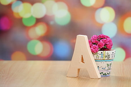Beige a Freestanding Letter Decor thumbnail