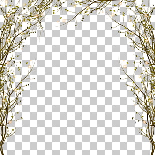 Tree Branch , Branch decorative border pattern, green leafed arch PNG clipart