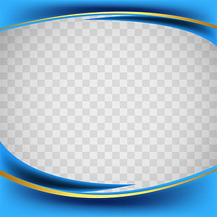 Blue wavy shapes on transparent background eps file