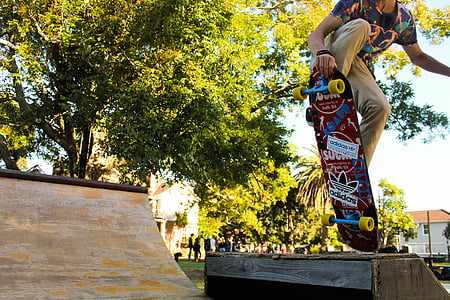 person kicking skateboard on ramp thumbnail