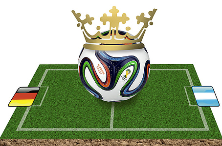 green field with white ball and gold crown thumbnail